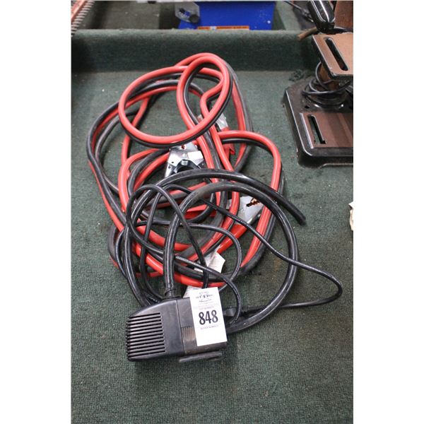 Pond Pump, Jumper Cables
