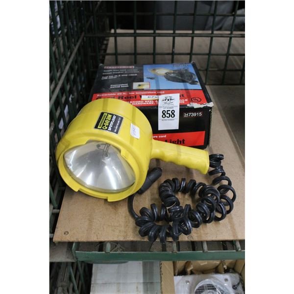 Electric Cord Reel Light, Flood Light