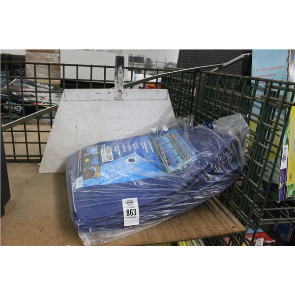 20'  X  30'  New Blue Tarp, Contractors Square, Paint Shield