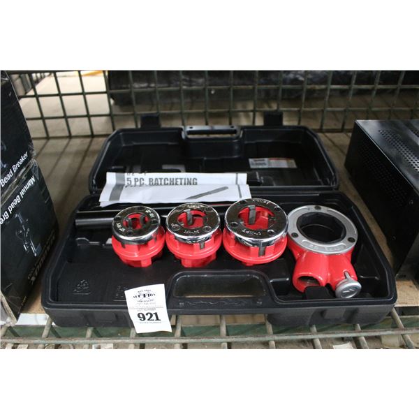 CM  5 Pc. Ratcheting Pipe Treader Set