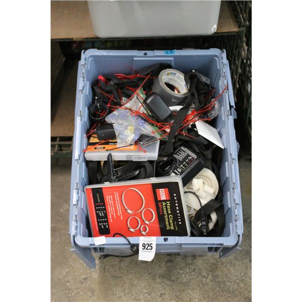 Tote w/Post Clamps, Straps, Clamps, Tools, Hardware