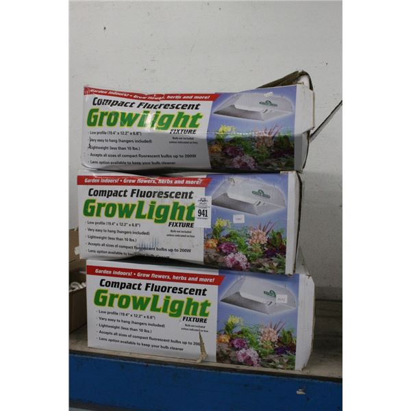 4-Compact Grow Lights - 4 X $