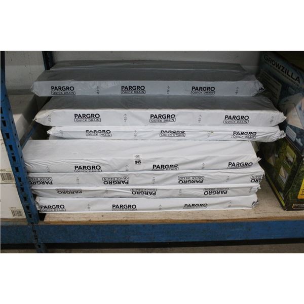 Lot of Pargro Quick Drains