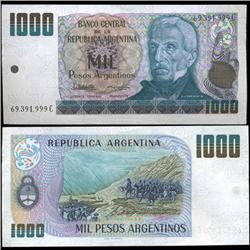 1983 Argentina 1000 Peso Note Crisp Uncirculated (CUR-05559)