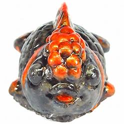 420.00ct. Gold Fish Statue Statue Black Star Sapphire  (GEM-9746)