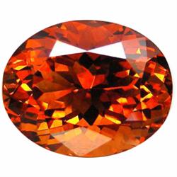 23.47ct Oval Reddish Orange Citrine Brazil  (GEM-17445)