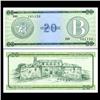 Image 1 : 1985 Cuba 20 Peso Foreign Exchange Crisp Uncirculated Note RARE Series B (CUR-05965)