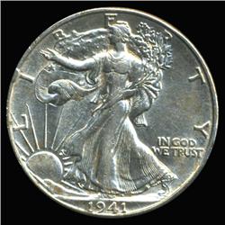 1941D Walking Liberty Half Dollar Choice Unc (COI-6313)