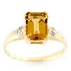 Image 1 : 2.51Ct Natural Champagne Quartz & Diamond 9K Gold Ring (JEW-9184X)
