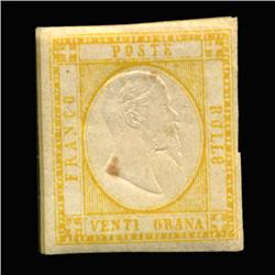 1861 RARE Italy Sardina 20g Postal Stamp MINT (STM-0178)