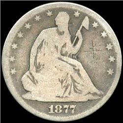 1877 Seated Half Better Circulated (COI-5845)