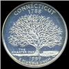 Image 1 : 1999S Connecticut Silver 25c Proof Quarter Coin Graded ICG PR70 DCAM (COI-6353)
