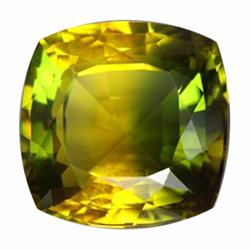 24.75ct Antique Green And Yellow Citrine Rare (GEM-19234)