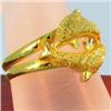 Image 4 : 23k Solid Yellow Gold Dolphin Ring 3.8 grams (JEW-1431)