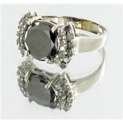 2.5ct Black & White Diamond Ladies 14k White Gold Ring (JEW-1435)