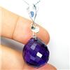 41.50ct Excellent Pendant Briolette Purple Amethyst  (JEW-1577)