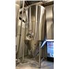 Image 1 : 12,000-LITER STAINLESS STEEL FERMENTATION TANK - APPROX 18'H X 8'D