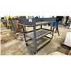 Image 1 : 3-TIER WELDED STEEL FLAT SHELF UTILITY CART