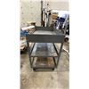 Image 3 : 3-TIER WELDED STEEL FLAT SHELF UTILITY CART