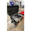 Image 2 : STANLEY MOBILE ROLLING TOOL CHEST AND RED PLASTIC UTILITY TUB