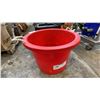 Image 3 : STANLEY MOBILE ROLLING TOOL CHEST AND RED PLASTIC UTILITY TUB