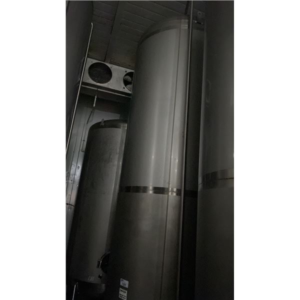 STAINLESS STEEL BRITE TANK MODEL-20 HECTOLITER - APPROX 4'D X 13'H FEET