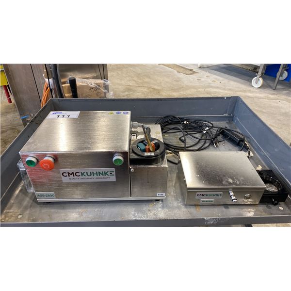CMC-KUHNKE BEVERAGE SEAM SAW (MODEL AGS-2300-115V) WITH VIDEO SEAM IMAGER (VSI-211MH)