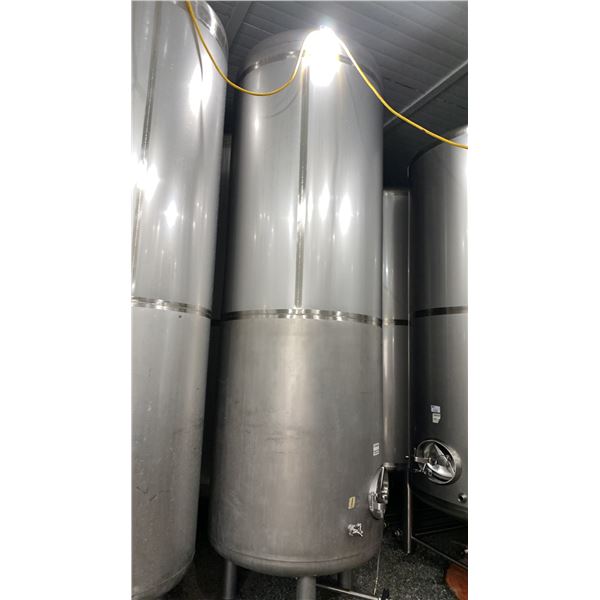 STAINLESS STEEL BRITE TANK MODEL-20 HECTOLITER - APPROX 4'D X 13'H FEET