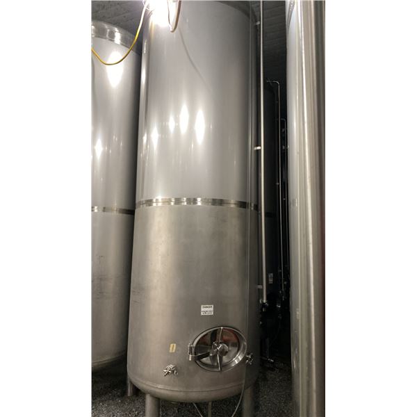 STAINLESS STEEL BRITE TANK MODEL-20 HECTOLITER - APPROX 4'D X 13'H FEET