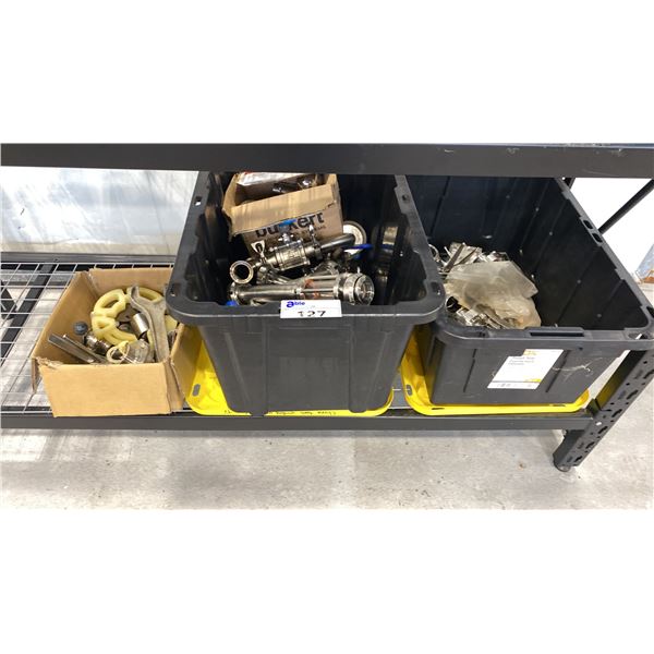 STAINLESS STEEL INDUSTRIAL SANITARY SIGHT GLASS, FLUID CONTROL SYSTEM, SHUTOFF VALVES AND MORE