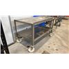Image 2 : STAINLESS STEEL MOBILE WORK STATION D34" X W60" X H39"