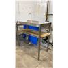 Image 2 : STAINLESS STEEL COMMERCIAL PREP TABLE D24" X W48" X H45"