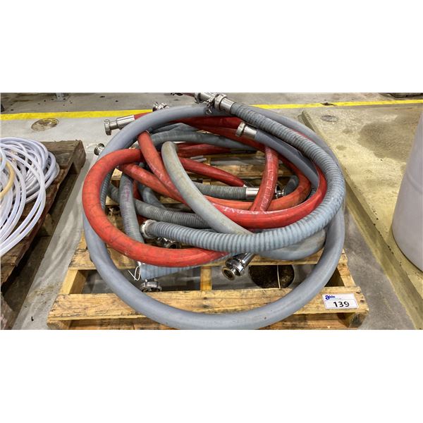 PALLET OF ASSORTED SHORT EPDM RUBBER INDUSTRIAL HOSE LINES