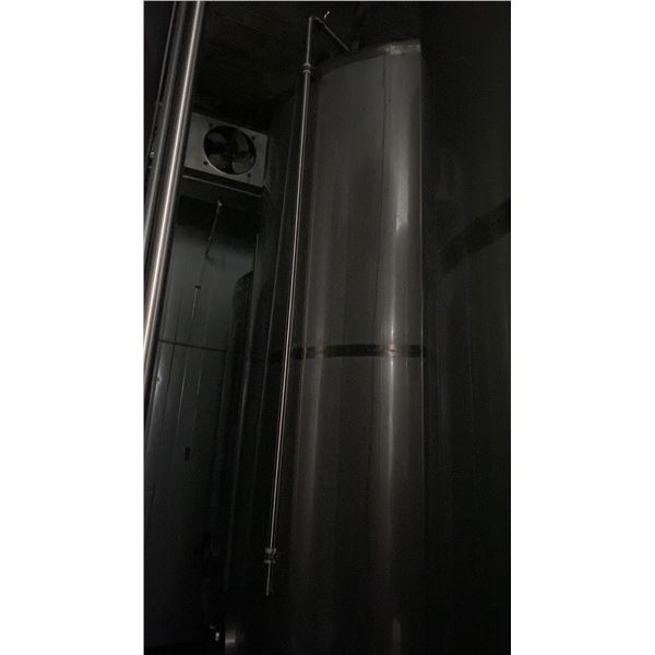 80 HECTOLITER STAINLESS STEEL FERMENTATION VESSEL - APPROX 6'D X 12'H FEET
