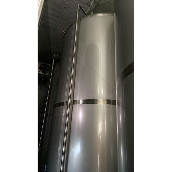 80 HECTOLITER STAINLESS STEEL FERMENTATION VESSEL - APPROX 6'D X 12'H FEET