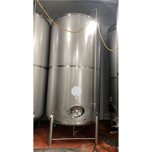 80 HECTOLITER STAINLESS STEEL FERMENTATION VESSEL - APPROX 6'D X 12'H FEET