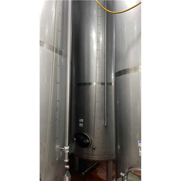 STAINLESS STEEL BRITE TANK MODEL-20 HECTOLITER - APPROX 4'D X 13'H FEET