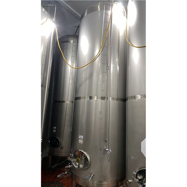 STAINLESS STEEL BRITE TANK MODEL-20 HECTOLITER - APPROX 4'D X 13'H FEET
