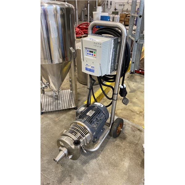 SMVECTOR LENZE AC TECH SANITARY PUMP CART