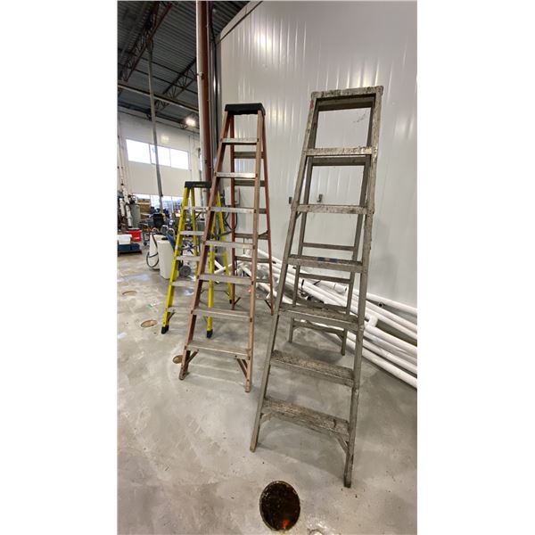 STURDY AR665-08C FIBERGLASS STEPLADDER 8-FOOT, FEATHELITE 68" STEPLADDER AND
