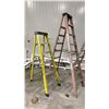 Image 3 : STURDY AR665-08C FIBERGLASS STEPLADDER 8-FOOT, FEATHELITE 68" STEPLADDER AND
