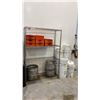Image 1 : UNLINE 4 TIER METAL SHELF UNIT AND CONTENTS - PIC-A-POP PLASTIC TRAYS, BUCKETS