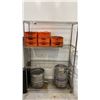 Image 2 : UNLINE 4 TIER METAL SHELF UNIT AND CONTENTS - PIC-A-POP PLASTIC TRAYS, BUCKETS