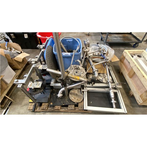 PALLET OF MIXED ITEMS INCL REPAC MANUAL CAN CARRIER APPLICATION EQUIPMENT'S, STAND, SANITARY