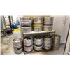 Image 1 : GROUP OF (6) MODIFIED 50 LITRE BEER KEGS, 2 REGULAR 50 LITRE BEER KEGS AND