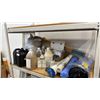 Image 3 : 2 E-Z RECK BEIGE SHELF RACKING UNIT AND CONTENTS  - ASSORTED CHEMICALS AND MISCELLANEOUS