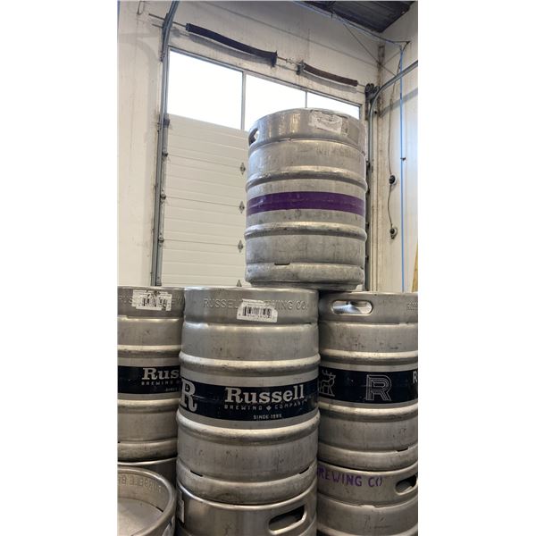 GROUP OF (4) 50 LITRE ALUMINIUM BREWERY KEGS