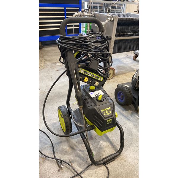 SUNJOE 3000 P.S.I INDUCTION MOTOR ELECTRIC PRESSURE WASHER WITH HOSE & WAND