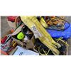 Image 5 : PALLET OF ASSORTED TOOLS, HARDWARE, SLINGS, EXTENSION CORDS, TARPS, TRAFFIC CONES AND MORE