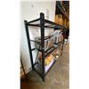Image 3 : BLACK METAL 3 TIER SHELF RACKING UNIT *CONTENTS NOT INCLUDED*